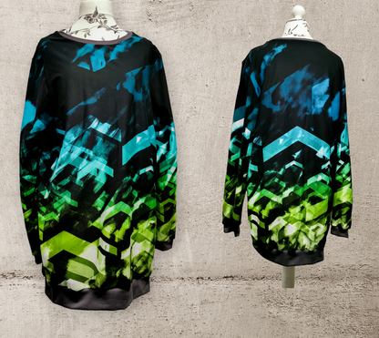 Handmade Herren Pullover Abstract gr. XXL