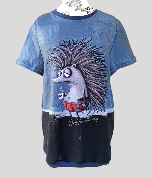 T-shirt Igel-Zocker Handmade gr. XL